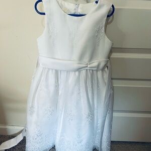 Elegant White Kids Dress